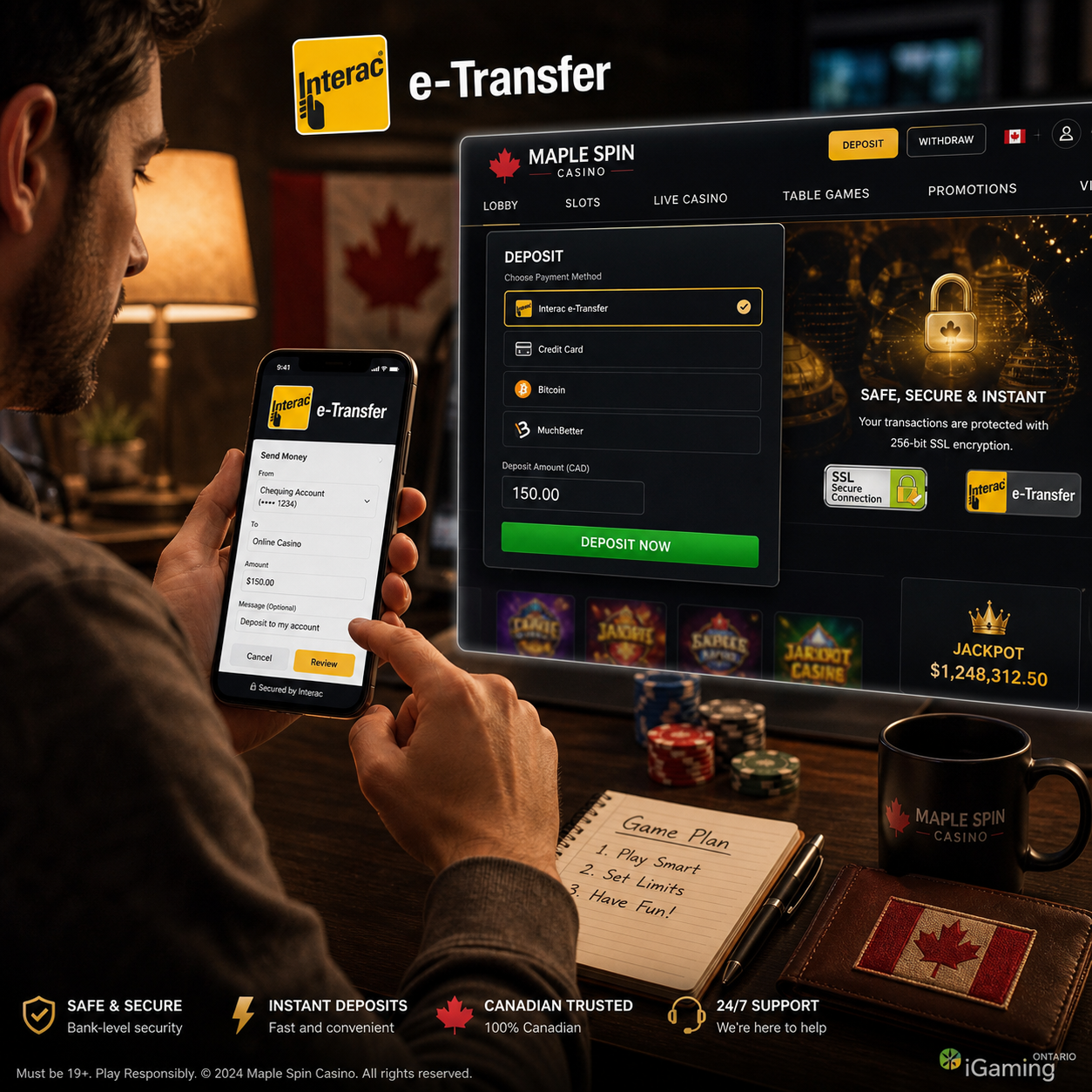 How Canadian Players Use Interac e-Transfer for Safer Online Casino Payments: A 2026 Guide to Fast Deposits and Secure Withdrawals
